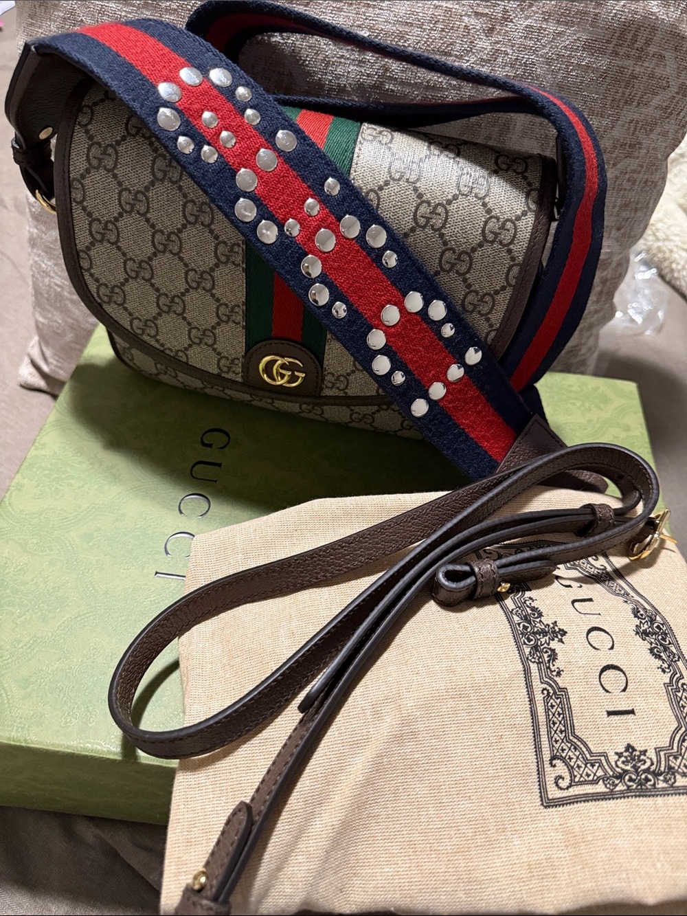 💙🤎GUCCI Ophidia Small Shoulder Bag❤️💚
